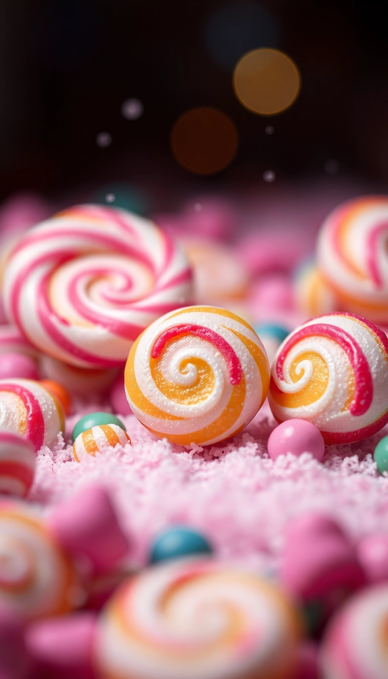 Best Radiant Mixed Candies Close Up Phone Captivating Background